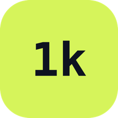 First 1,000 Users logo